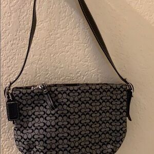 Coach Black and Gray Crossbody Bag